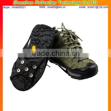 CE rubber antislip shoe spikes,winter spikes for shoes protector