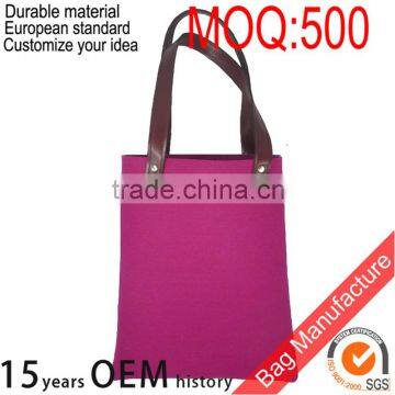 2016 new design women wool felt handbag for packing
