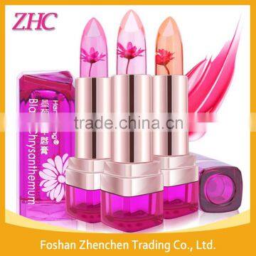 Hengfang Organic Black Chrysanthemum Essence Color change Jelly Flower Lipstick Lip Blam Lip Care