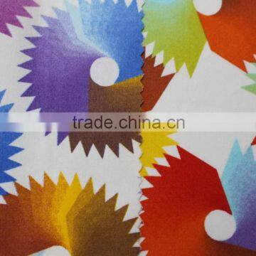 Spandex Cotton Satin Geometric Printed Cotton Fabric photo-6