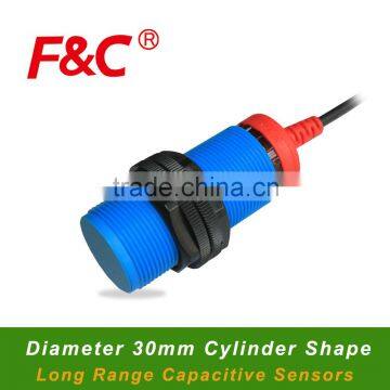 FKC3020 Series M30 Capacitive Proximity Sensor, With Red Tube Protected From Damage, 3-wire, NPN/PNP, Max 20mm Sensing Range.