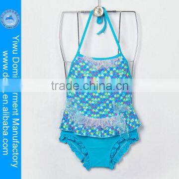 2014 heart printed swimsuits for girls,one piece girl sexy swimwear,sute young girl bikini kids swimwear