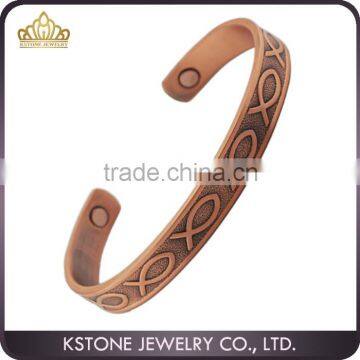KSTONE Men's Therapy Magnetic Copper Bangle
