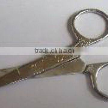 Mirror light type decorative pattern beauty scissors