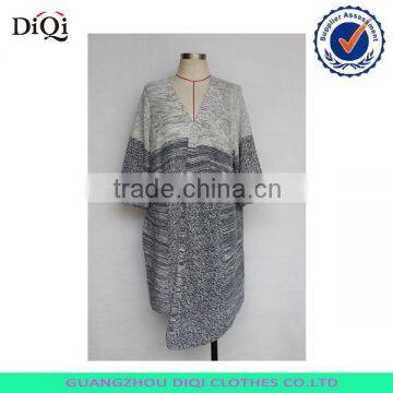 women winter woolen cardigan sweater long coat