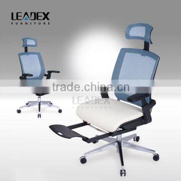 comfortable luxury executive office chairs with footrest and headrest