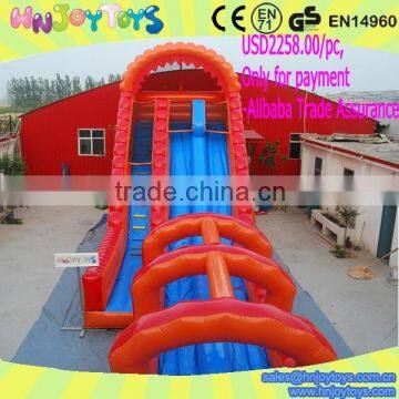 Dual Lane 27' Roaring River Inflatable Water Slide With Slip N Slide photo-3