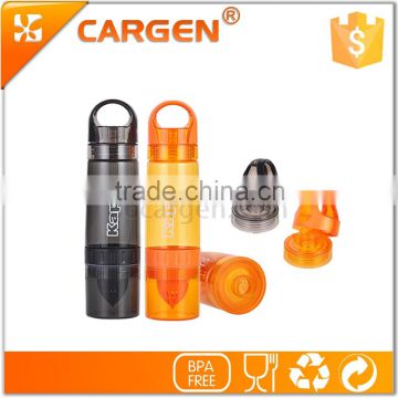 Colorful 730ml sport plastic fruit infuser water bottle