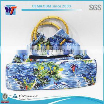 Bamboo Bracelets Shoulder Women Canvas Messenger Bag photo-2