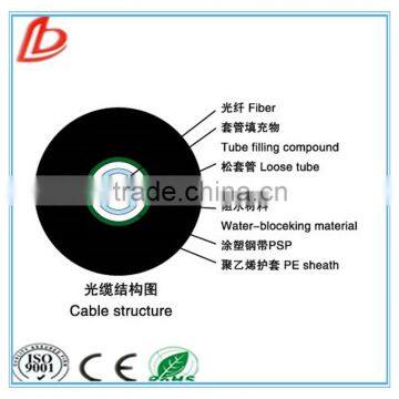 New product Unitube Light-armored GYXTW 12 core outdoor fiber optical cable