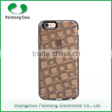 Free sample latest design cube style 3D PC protective lens frame TPU Mobile phone case for IPhone6s case