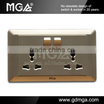 13A 250V 2 Gang multiple plug socket