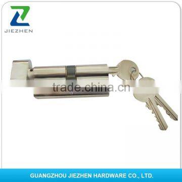 normal computer handle length electrics euro profile master key door aluminum handle high security knob cross lock cylinder