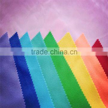 Plain Style 100% Polyester Track Suits and School Uniform Fabric Super Poly/golden Velvet photo-3