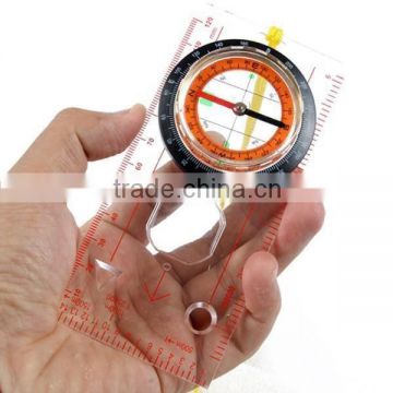 Portable Plastic Baseplate Ruler Compass Map Scale Scouts Outdoor Camping Hiking Travel Compass Navigation Tool