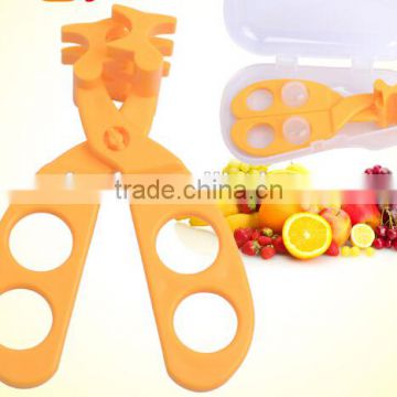 High quality safety baby food scissor ,baby feeding cutter , multifunctional food shear