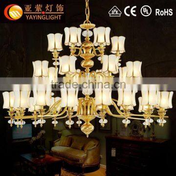 brass classic pendant lamp,high quality chandelier candle lighting,large hotel chandeliers for sale