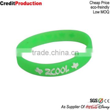 Guangzhou factory rubber bracelet custom silicone bracelet wholesale silicon wristband