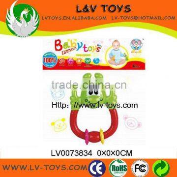 New Funny design baby toys plastic ABS material cute baby ring rattle made in China with EN71 LV0073834