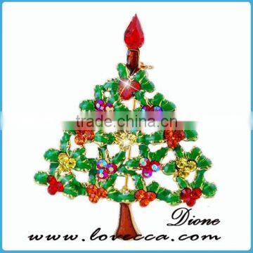 New hot most beautiful Christmas CRYSTAL BROOCH PINS For Christmas party