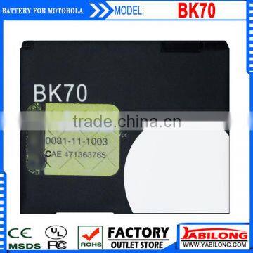 Good Quality BK70 1140mAh Mobile Lithium Battery for MOTOROLA E6 Z8 A1800 Z10 E690 E6e I465 A1890 A3300C V750 T180