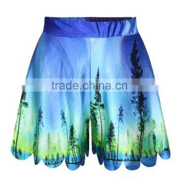 2015 Cargo Shorts Women Shorts Summer Printing Trees Pants Hot Shorts N14-48