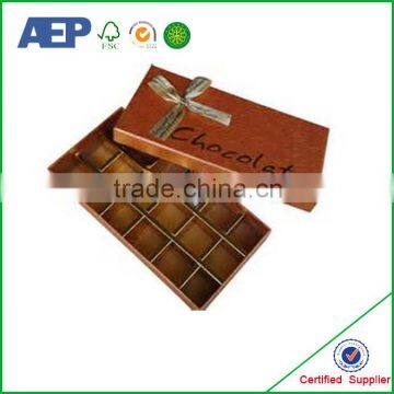 handmade printed logo diy chocolate packaging box