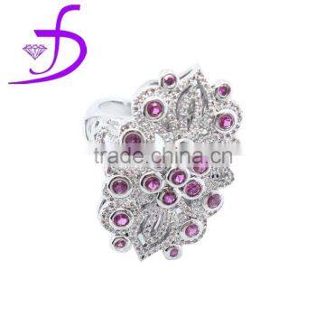 zirconia jewellery 925 CZ fashion ring zirconia mirco pave ring