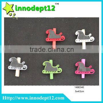 Piano shape wooden memo clip, decoration paper clip