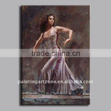 Impressionist flamengo dance oil painting