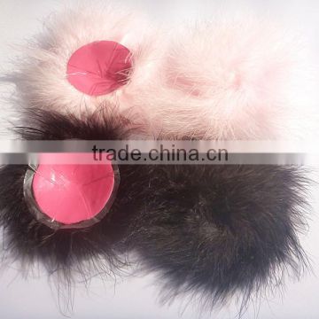 Pink feather sexy girl massage sexy boobs pasties