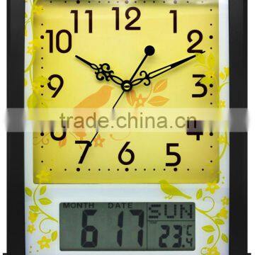 WC28201 automatic calender wall clock/selling well all over the world