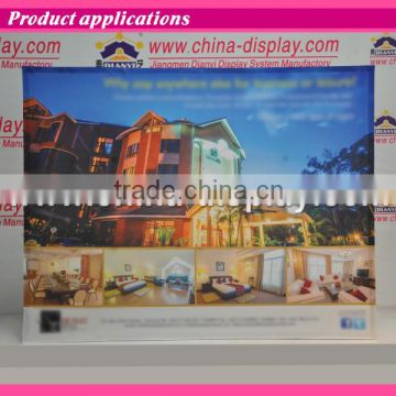 Fabric Pop Up Display Banner stand with 2pcs halogens light or LED lights