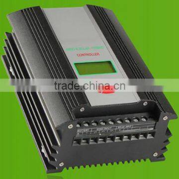 48V 600w wind solar hybrid controller with LCD display, for max 900w wind turbine and 300w solar panel, PWM unloading