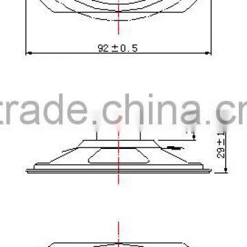 Fast Delivery Square Shape 92mm 8 Ohm 5w Speaker