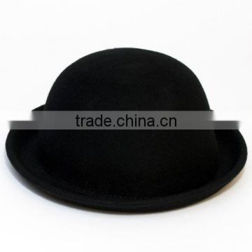 Womens Mens 100% Wool Felt Fedora Derby Bowler Fashion Trendy Unisex Hat Cap New