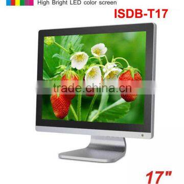 ISDB--T17 17 inch lcd tv panel used lcd monitor MPEG4 DTV with USB