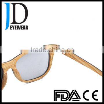 Custom Logo Square Laminated Wood Eyeglasses Polarized Wooden Sunglasses