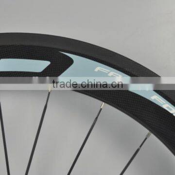 2015 High quality chinese carbon wheels,Beautiful carbon bike wheels black and white FFWD carbon wheels for bicycle.