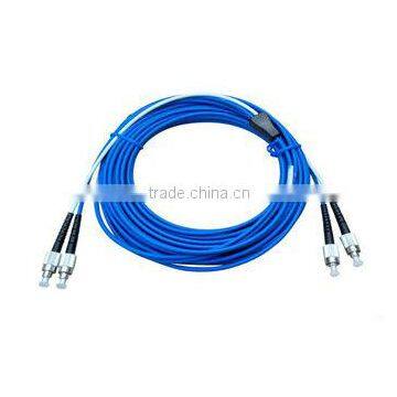 10m Telecom rubber-insulated PVC&LSZH FC-FC blue fiber optical jumpers wire in FTTX