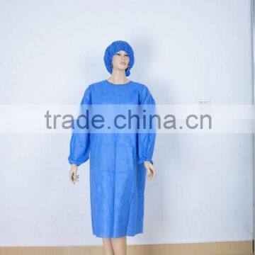 cheap nonwoven isolation gown for disposable use