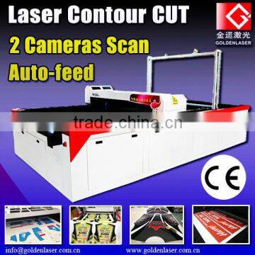 CCD camera laser cutting machine for digital printing textile