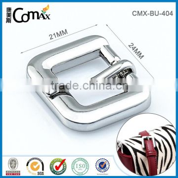 Silver metal pin buckle for ladies' handbag and shoes