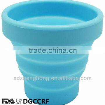 Reusable Portable Silicone Collapsible Cups With Lid