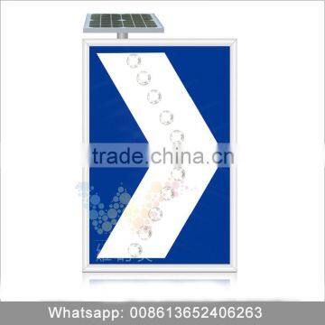 Traffic safety products alumimum LED arrow solar traffic sign board