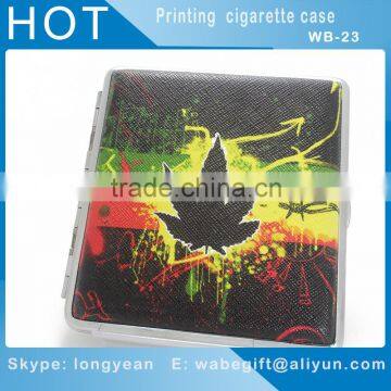Leather Pocket Cigarette Tobacco Case Box Holder