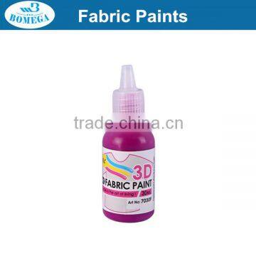 12 Colours 30ml 3D Waterproof Fabric Paint Wholesale