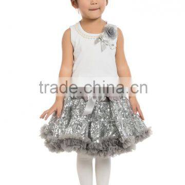 Wholesale Baby Girls Pettiskirt Ruffle Chiffon Petti Top Set 0-9 Years Tutu Pettiskirt photo-2