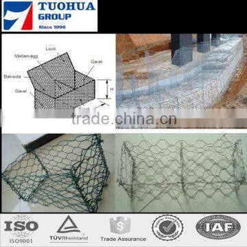 High Strength Protection Galvanized,Stainless Steel Wire Gabion Mesh