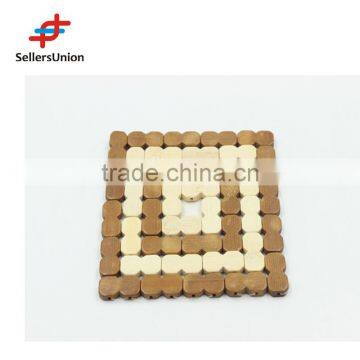 No.1 yiwu commission agent wanted BAMBOO TABLE MAT , BAMBOO POT MAT ,SIZE 14*14CM WP020